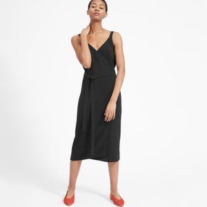 Everlane - Japanese GoWeave Tank Wrap Dress - Black Size 0